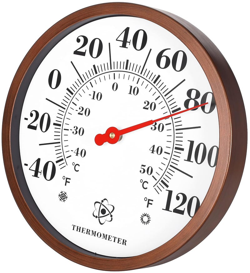 TERMOFLY 12.3 Large Numbers Premium Steel Outdoor/Indoor Thermometer Vintage Style Decorative - Image 4